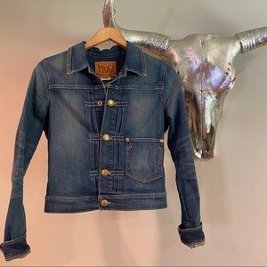 TRUE RELIGION LINDSAY LONE STAR JEAN JACKET SZ M
